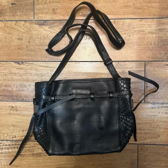 Authentic BOYY Python Leather Cross Body Bag - Picture 1 of 5